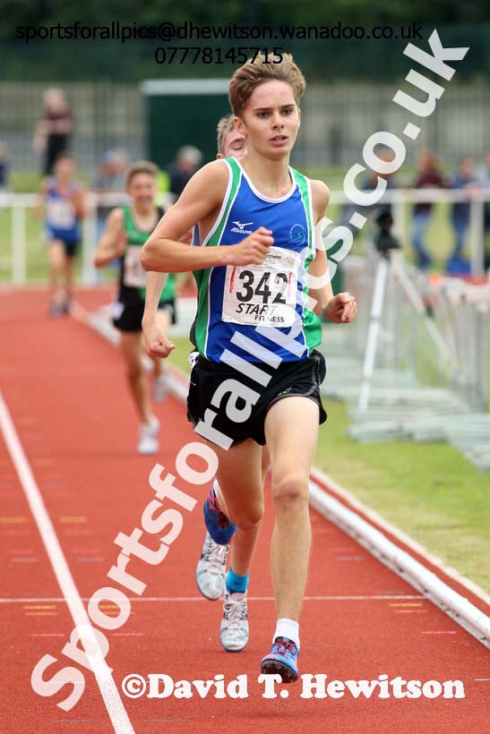 Mens under-17s and boys under-15s 3000 metres, Northern Under-13s, U-15s and 17s Championships. Photo: David T. Hewitson/Sports for All Pics